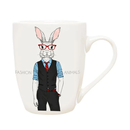 яяяКружка 340мл фарфоровая тюльпан Rabbit 5 ТМ Rainbow WWRAB-5 (12) яяяКружка 340мл фарфоровая тюльпан Rabbit 5 ТМ Rainbow WWRAB-5 (12)