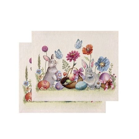 Салфетки пасхальные набор 2шт 35*45см гобелен ПЕРВОЦВЕТЫ 04685