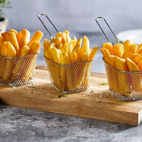 Корзинка для картофеля фри 10,5*9*6,3см нерж.сталь JC-18158 (96)