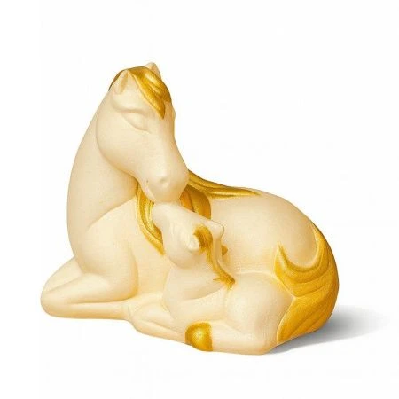 Копилка Лошадь с жеребенком 25*16*20см гипс