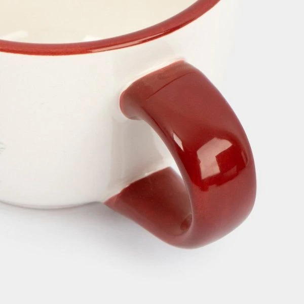 Чайный набор 4пр керамика Лошадка Festival на 2 персоны 220мл красный ANLAF-FDH-0303-10