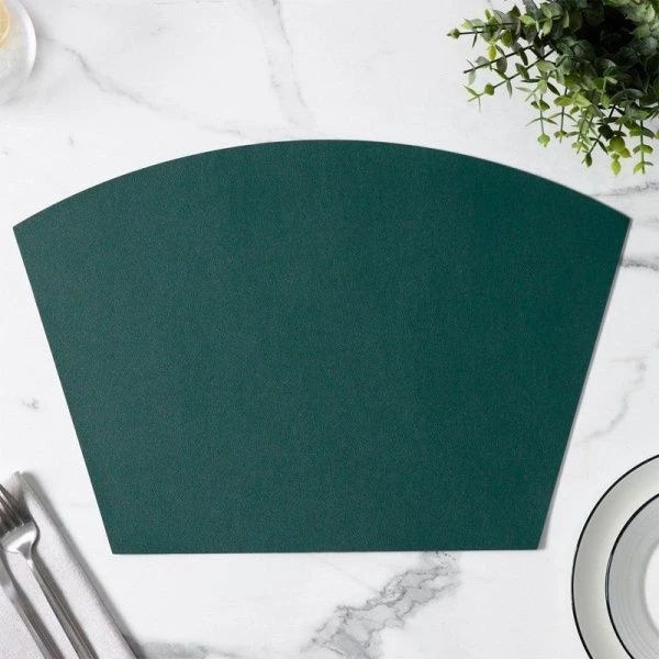 Салфетка кухонная 30*44см экокожа ТЭМ трапеция зеленый (120)