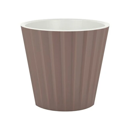 Горшок для цветов 15,8л 320мм пластик Sand французский платан на колесиках (4)