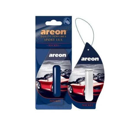 Ароматизатор подвесной сухой  Areon   LUX SPORT LIQUID с капсулой 5мл. Nickel (Никель) 3800034963664