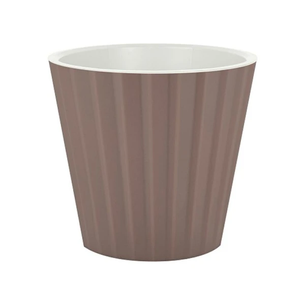 Горшок для цветов 15,8л 320мм пластик Sand французский платан на колесиках (4)