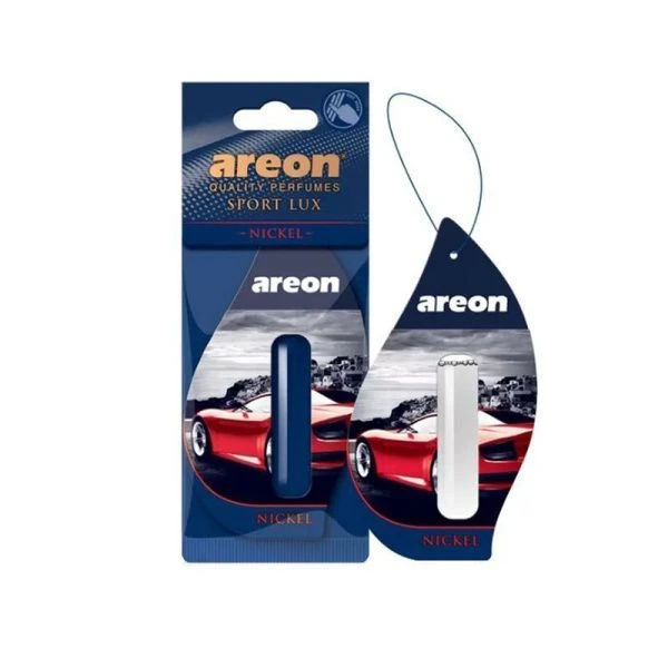 Ароматизатор подвесной сухой  Areon   LUX SPORT LIQUID с капсулой 5мл. Nickel (Никель) 3800034963664
