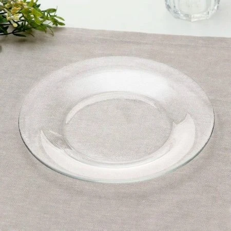 Тарелка мелкая 19,6см стекло СИМПАТИЯ десертная (36)