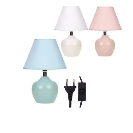 Лампа настольная с абажуром 30см керамика W002 (36)