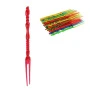 Шпажки для канапе пластик 11см 50шт цветные (400) JC-7898