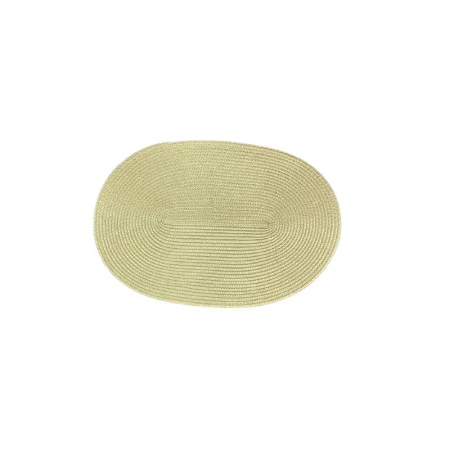 Салфетка сервировочная 30*45см пластик золотая овальная JC-15244 (300)