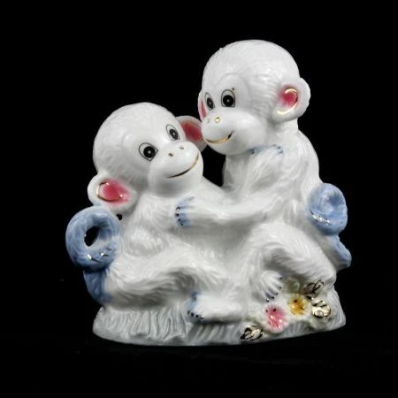 Фигурка Обезьянки фарфор 12,5*6,5*12,5см, W3805-1'HEN26769 (1-72)