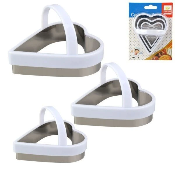 Формы для печенья 3пр 8*2,5см нерж.сталь (240)