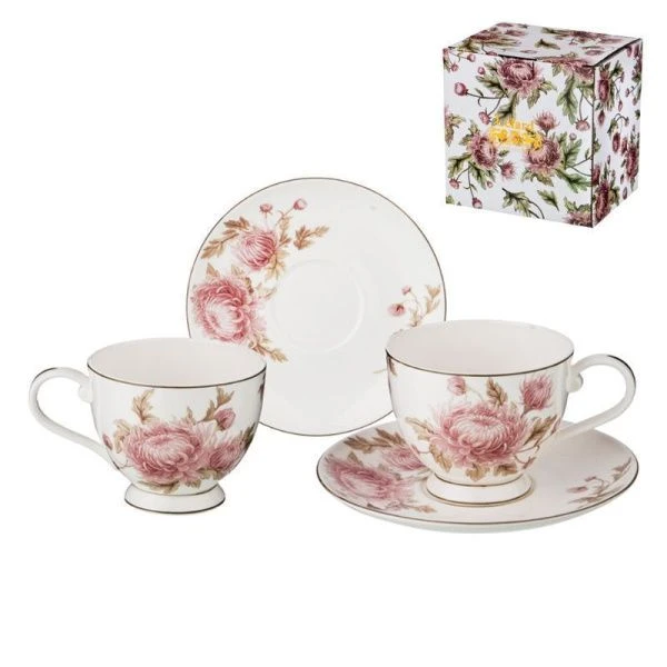 Чайный набор 4пр фарфор АСТРА на 2 персоны 250мл (16)