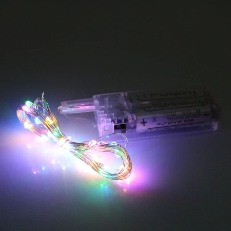 Гирлянда эл. НИТЬ 3м 30 диодов, разноцветный JC-10603 (500)