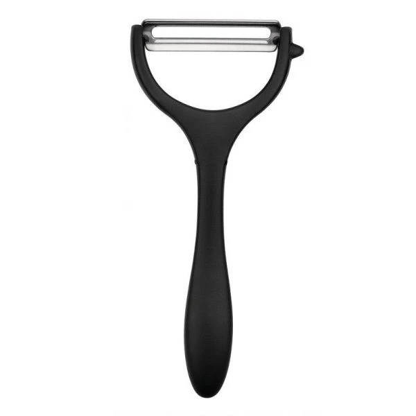 Овощечистка металл 17см черная E3105B/JC-17396 (72)