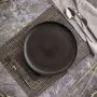 Тарелка мелкая 26см фарфор ROCK BLACK обеденная DM8020 (6)