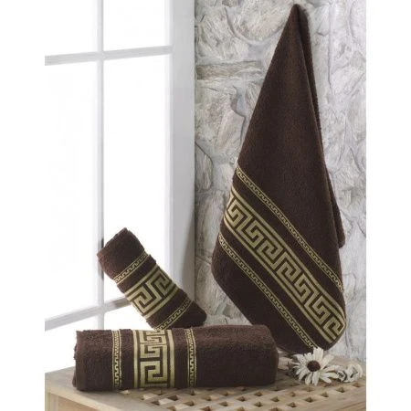 яяяПолотенце махровое 70*140см жаккард Karna ITEKA (Коричневый) яяяПолотенце махровое 70*140см жаккард Karna ITEKA (Коричневый)
