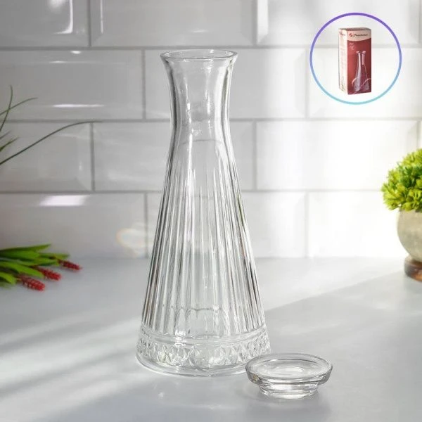 Графин 940мл стекло ЭЛИЗИЯ с крышкой (6)