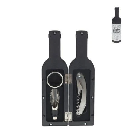 Набор для вина 3пр (штопор, кольцо, пробка-дозатор) 6*6*23см (24)