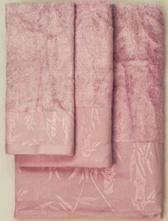 яяяПолотенце 30*50 Bamboo 050 350гр малиновый