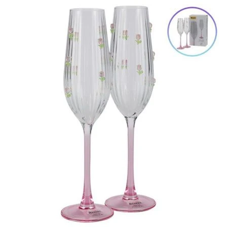 Бокалы для шампанского набор 2шт 250мл стекло ASTI 81-801 (12)