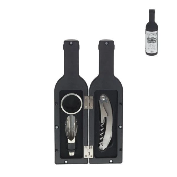 Набор для вина 3пр (штопор, кольцо, пробка-дозатор) 6*6*23см (24)