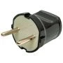 Вилка штепсельная без заземления пластик 10А прямая черная SBE-10-P04-b Smartbuy (100)