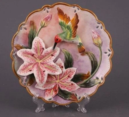 яяяТарелка декоративная керамика 20см (24)