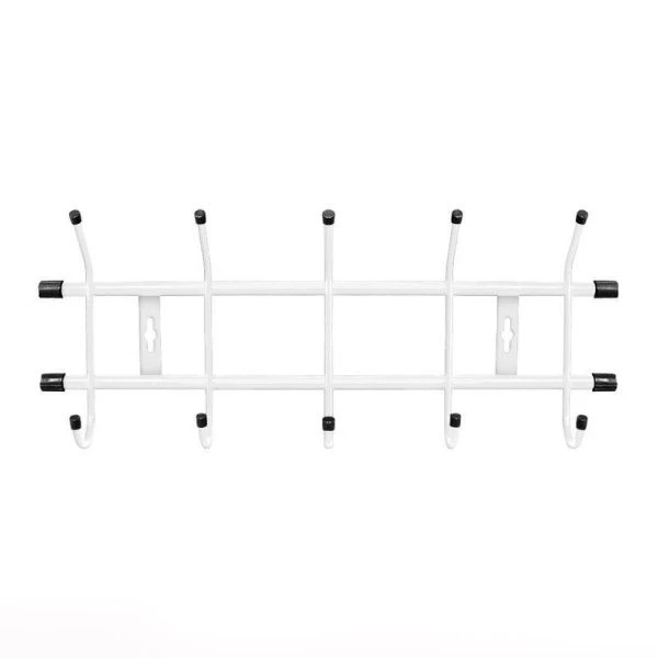 Вешалка 5 крючков настенная 484*188мм металл белая матовая ВН5 (5) 186530001
