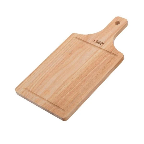 Доска разделочная 33*17*1,5см дерево Bosco прямоугольная с дер.ручкой 93-BO-15-02