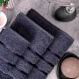 Полотенце 50*80см махровое SPA антрацитовый 400гр