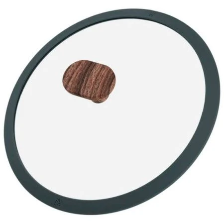 Кастрюля 2,4л h9,4см алюминий АП со стекл.крышкой с силикон.ободком 20см индукция RAN (6)