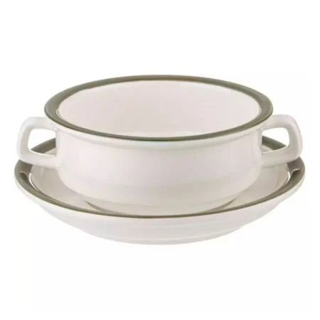 Бульонница с блюдцем 250мл 15*6см фарфор Family House (16)