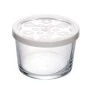 Банка 220мл стекло БЕЙСИК с белой пласт.крышкой (12)