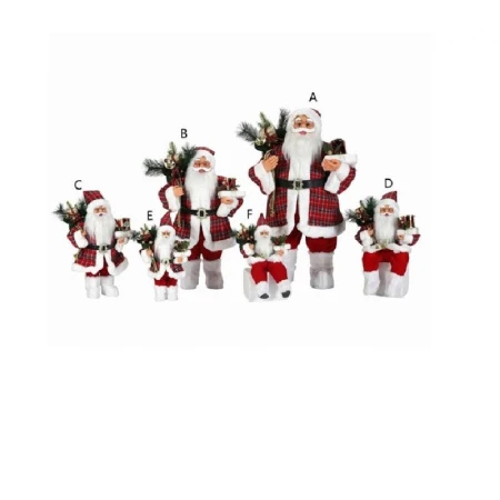 Фигурка новогодняя Дед мороз текстиль 30см ZS-21013E (12)