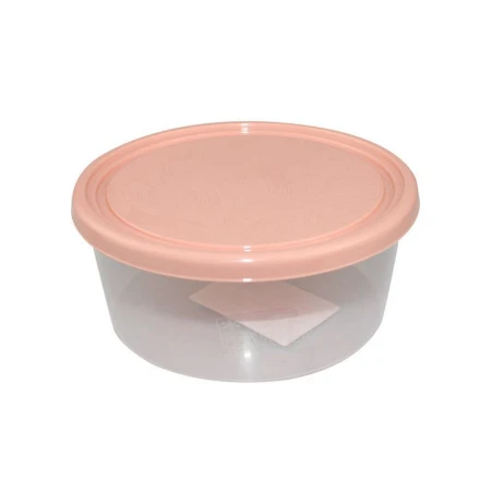 Контейнер пищевой 500мл 13*5,5см пластик Artichoke круглый персиковая карамель (28)