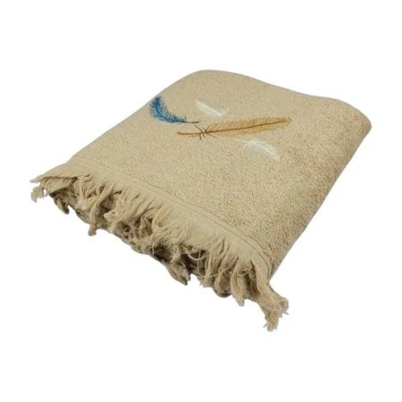 Полотенце махровое 70*140см ПЕРО персиковый