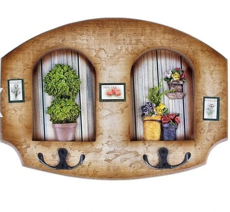 яяяКрючки декоративные Терасса 27*20см МИКС 843543