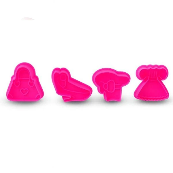 Форма для канапе и печенья 4шт пластик с нажимным устройством JC-3113 (144)