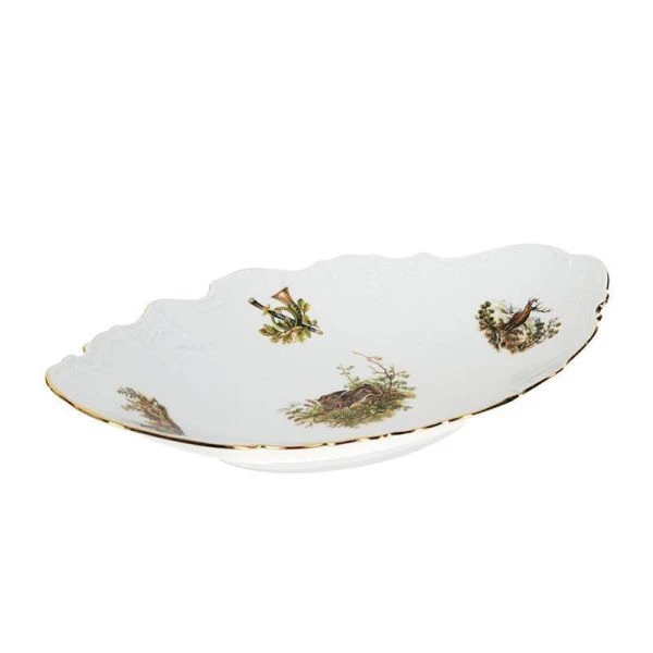 Блюдо для хлеба 34см фарфор ОХОТА Бернадотт