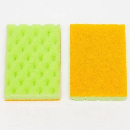 Губка для посуды 2шт. поролон ЁЖИКИ (30)