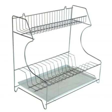 Сушилка для посуды 40*24*40см оцинкованная с поддоном универсальная (2) 7015