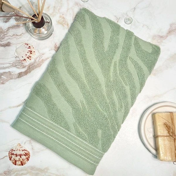 Полотенце махровое 70*140 Узбекистан Сафари (Сафари 08-193 светло-зеленый) 450г