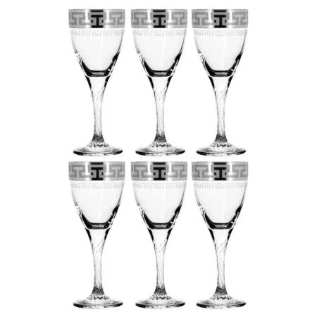 Бокалы для вина набор 6шт стекло ГРЕЧЕСКИЙ УЗОР SE03-372/S/Z/6 (4)
