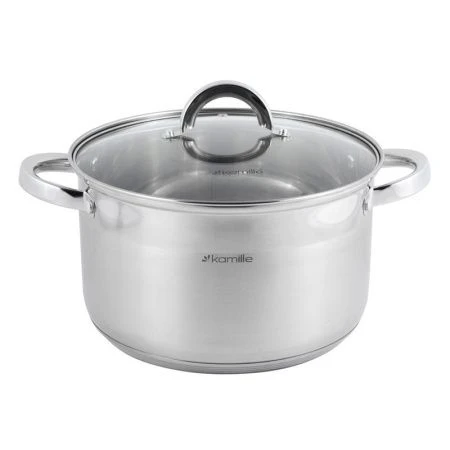 Набор посуды 8пр (ковш 1,8л, кастрюли 2,5/3,8л/5,8л) нерж.сталь стекл.крышки полые ручки арт. 5632S (2) Набор посуды 8пр (ковш 1,8л, кастрюли 2,5/3,8л/5,8л) нерж.сталь стекл.крышки полые ручки арт. 5632S (2)