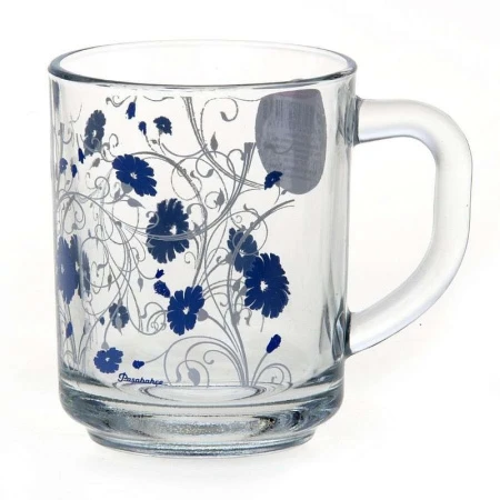 Кружки набор 2пр 250мл стекло ПАБ СЕРЕНАДА голубой (12) Кружки набор 2пр 250мл стекло ПАБ СЕРЕНАДА голубой (12)