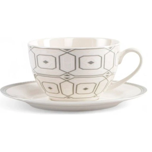 Чайный набор 2пр фарфор ALEKSANDRIA на 1 персону 220мл TDS685 (12)