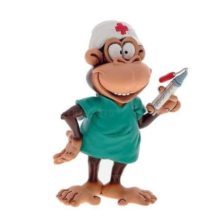 яяяФигурка Обезьяна. Прививка от любви, 10,5х5,5х12,5см