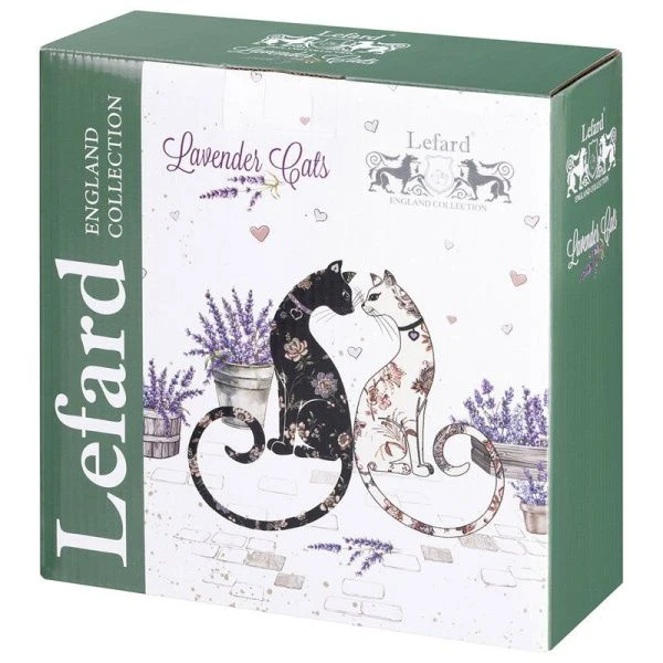 Салатник 850мл 17,5*6,5см фарфор ЛАВАНДОВЫЕ КОТЫ (24)