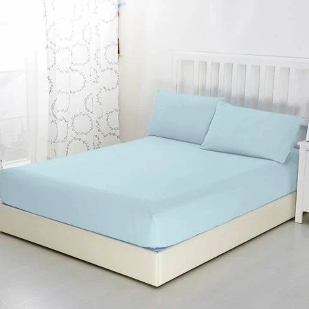 Простыня на резинке 180*200*20 трикотаж Небесный